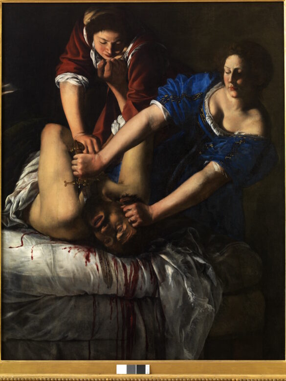 Artemisia Gentileschi Giuditta e Oloferne 1612-13 olio su tela 158,8×125,5 cm inv. Q378 Napoli, Museo e Real Bosco di Capodimonte