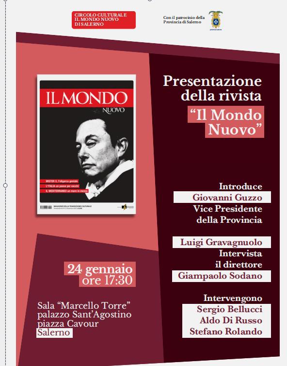 “Il Mondo Nuovo”, diretta da Giampaolo Sodano