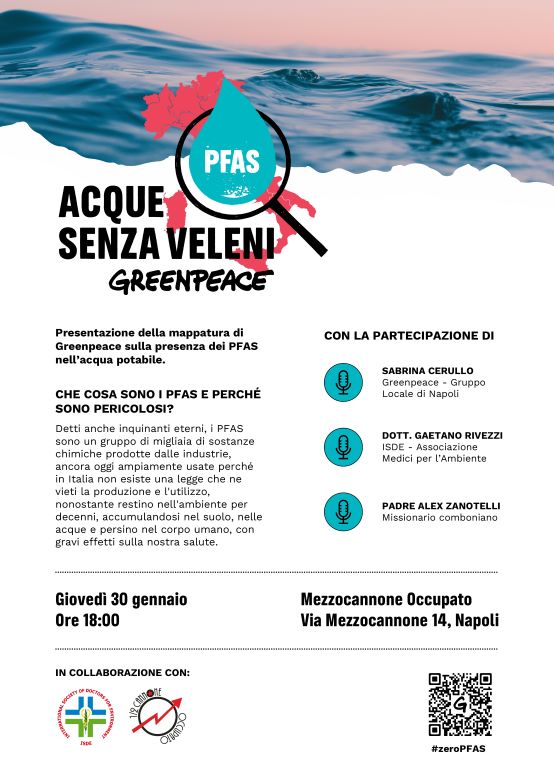 PFAS, la campagna di Greenpeace