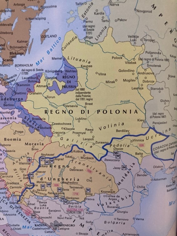 Le spartizioni della Polonia (1772-1795)